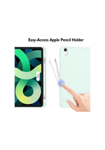 Apple Uyumlu iPad Air 11inç M2 2024 Kılıf Pen Charge Kalem Bölmeli A2902 A2903 A2904 Kılıf