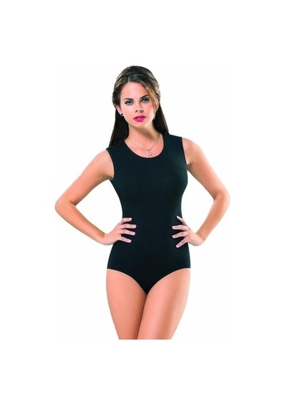 Anıt Pamuklu Likralı Bayan Kolsuz Sıfır Yaka Çıtçıtlı Body 4759
