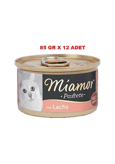 Miamor Pastete Somonlu Kedi Konservesi 12 x 85 G
