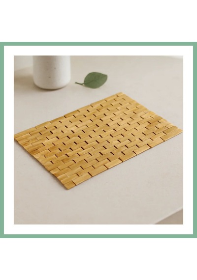 Bşkvirgo Bambu Ahşap Kaymaz Banyo Paspası 42x62 Cm Bsk2026 Çok Renkli