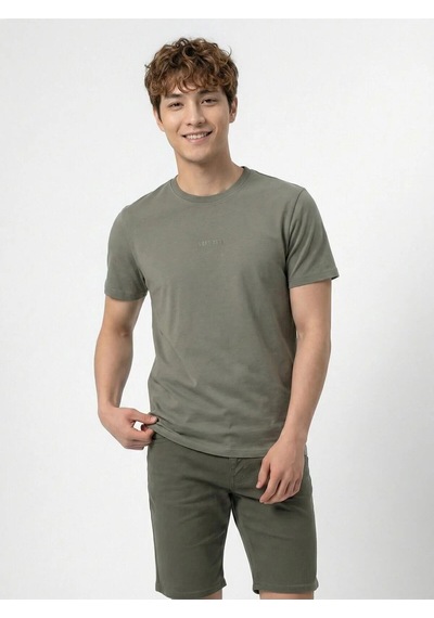 Erkek T-shirt Lf2042271 Haki