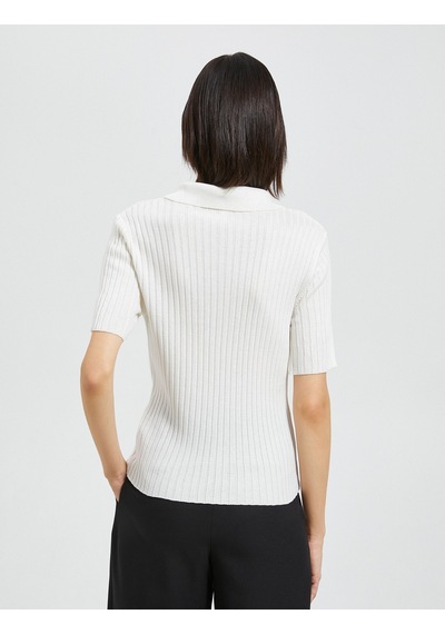 Koton Polo Yaka Triko Kazak Düğmeli Kısa Kollu Kaşmir Dokulu Ekru 4wak90051ht 4WAK90051HT010 Ekru Koton Polo Yaka Triko Kazak Düğmeli Kısa Kollu Kaşmir Dokulu Ekru 4wak90051ht 4WAK90051HT010 Ekru