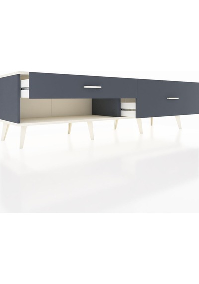 Hyperion Tv Ünitesi 2 Çekmeceli 176x44x51 Antrasit-aytaşı/antrasit Aytası/antrasıt Hyperion Tv Ünitesi 2 Çekmeceli 176x44x51 Antrasit-aytaşı/antrasit Aytası/antrasıt