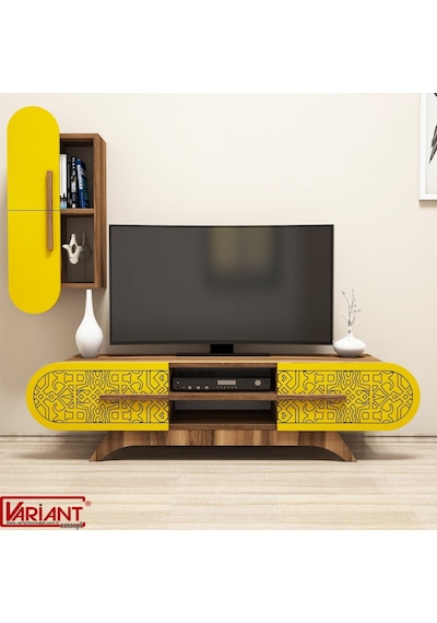 Variant Variant Defne Tv Sehpasi Tv Ünitesi ( Ceviz - Sari )