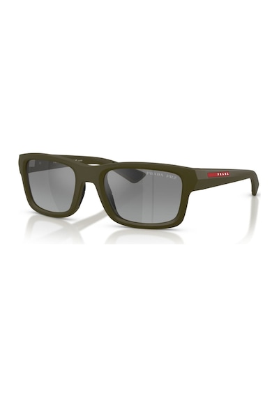 Prada Ps B10s 15x2f2 54 Linea Rossa Unisex Polarize Dikdörtgen Yeşil Aynalı Kemik Güneş Gözlüğü