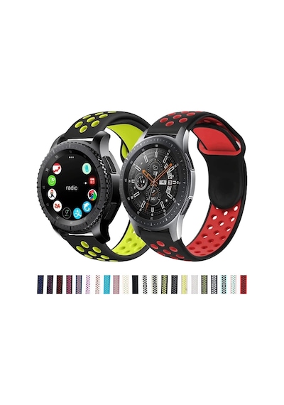 ​​Samsung Galaxy Uyumlu Watch Gear S3 Kordon Nike Spor Kordon