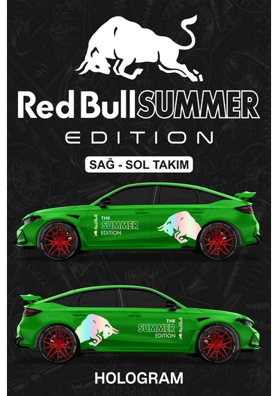 Red Bull Summer Edıtıon Sticker - Yan Gövde Kaplama Seti Hologram - 814954627