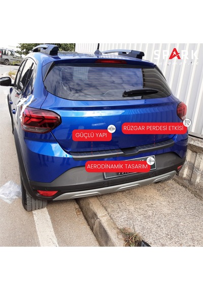 Dacia Sandero 2021- Yılı Ve Sonrası Uyumlu Arka Tampon Eşiği Mat Siyah