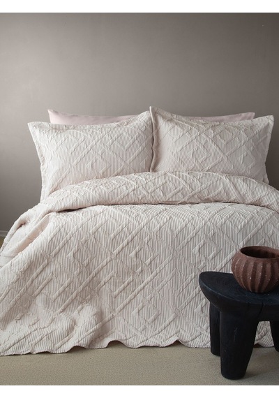 Bedline Tek Yatak Örtüsü Çift Kişilik Zen Bej 230x240 Cm