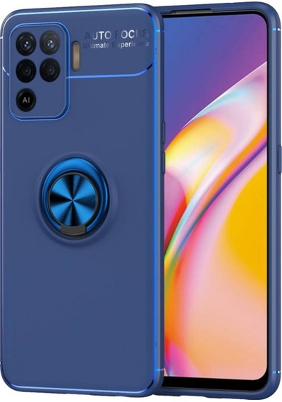 Oppo Reno 5 Lite Kilif Lens Yüzüklü Miknatisli Silikon Kapak 489625377