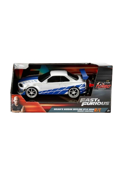Brian's Nissan Skyline Gt-r R34 Uzaktan Kumandalı Araba 1:24 Fast & Furious Model Araç Çok Renkli