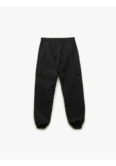 Koton Beli Lastikli Kargo Cepli Jogger Pantolon Lacivert 6wkb40010tw Lacivert