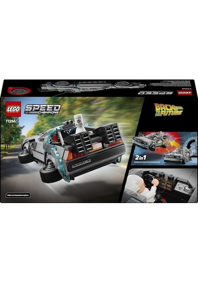 LEGO® Speed Champions Geleceğe Dönüş’ten Zaman Makinesi 77256 -9 Yaş ve Üzeri Çocuklar için Yaratıcı Oyuncak Yapım Seti (357Parça)