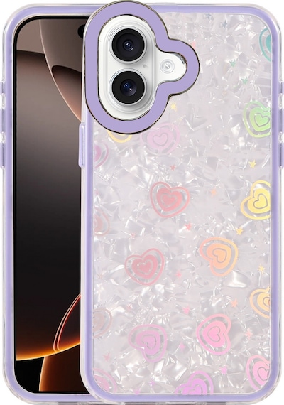 Apple iPhone Uyumlu  16 Uyumlu Lumi Desenli Kapak - Mor