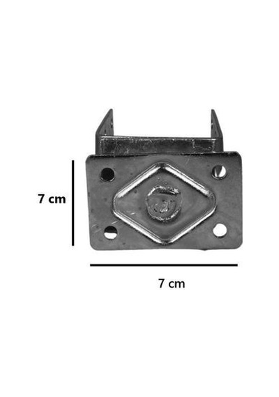 M14 Ayarlı Tablalı Kaliteli Sağlam Sac Pergule Ayağı 2,5 Mm Tabalı Vidalı