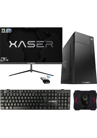 Xaser XSR388 i3-4130 8 GB 512 GB SSD 23.8" Free Dos Masaüstü Bilgisayar