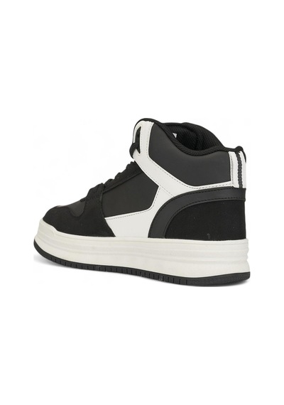 Tuğba Ortopedi 5972 Genç Bilekli Sneaker Siyah/Beyaz Siyah - Beyaz