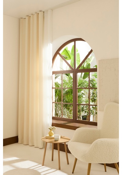 Kaşmir Home Holly Ada Fon Perde Krem 150x270 Cm Krem