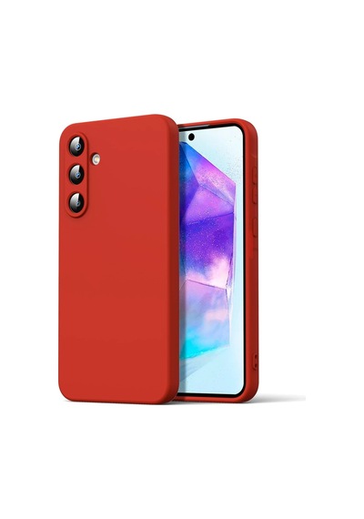 Flzdgnkr Newface Samsung Galaxy A16 5g Kılıf Nano İçi Kadife Silikon - Kırmızı