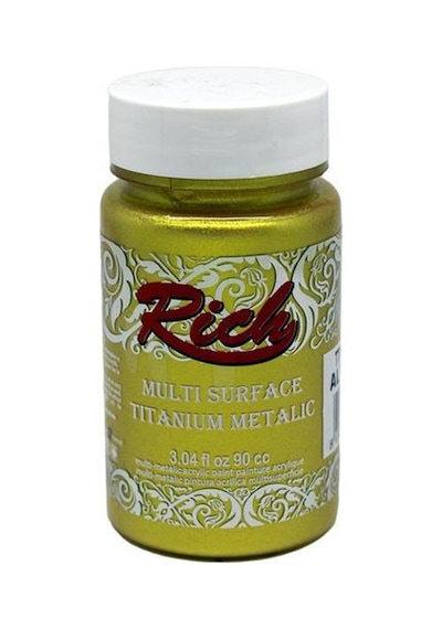 Rich Multi Titanium Metalik Renkler Akrilik Boya 90 CC Altın
