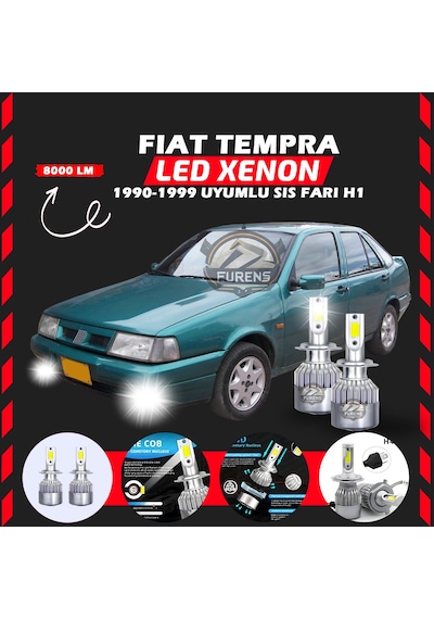 Fiat Tempra Sis Farı Uyumlu Şimşek Etkili Led Xenon Performance Series H1