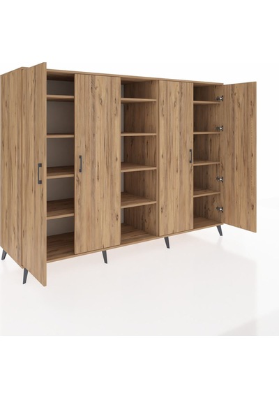 Kronos Dolap 12 Raflı 4 Kapaklı 220x59x163 Çam-çam Çam-çam Kronos Dolap 12 Raflı 4 Kapaklı 220x59x163 Çam-çam Çam-çam