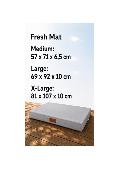 Tr Fresh Mat,dış Mekan Su İtici Kumaş,%100 Sıvı Geçirmez Alezli, Kedi Ve Köpek Yatağı