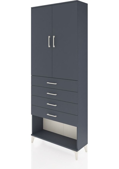 Arges Dolap 88x30x221 Antrasit-antrasit Antrasit