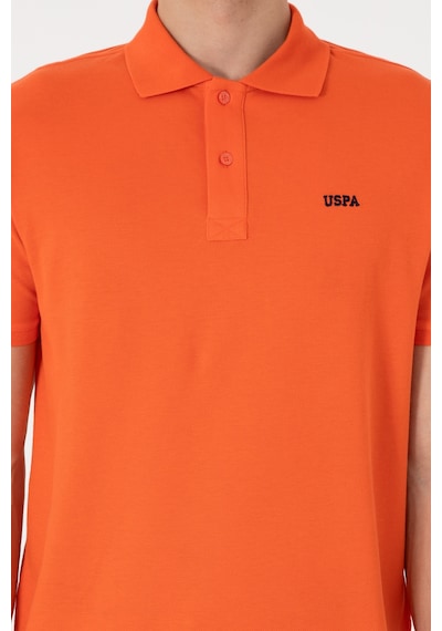 U.S. Polo Assn. Erkek Regular Fit Polo Yaka Nar Çiçeği Basic Tişört 50306007-VR039