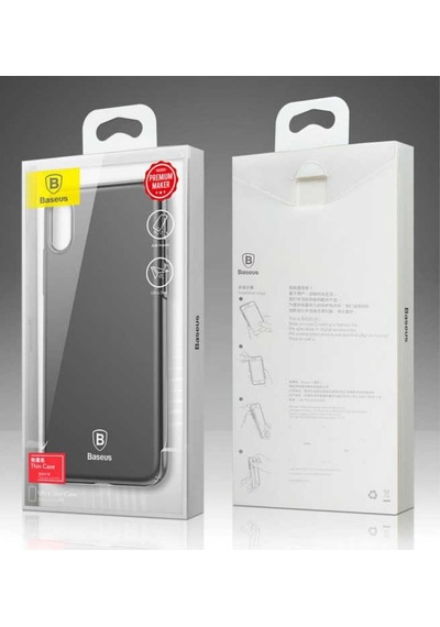 Apple Uyumlu iPhone X/Xs 5.8Baseus Thin Back Ultra Ince Mat Kilif 235915415 - Renk / Beyaz