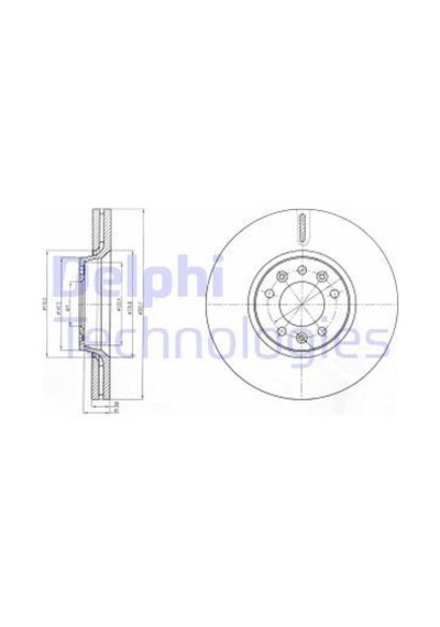 DELPHI BG4083C FREN DİSKİ ÇİFTLİ PAKET BOYALI C5.DISPATCH.JUMPY.S