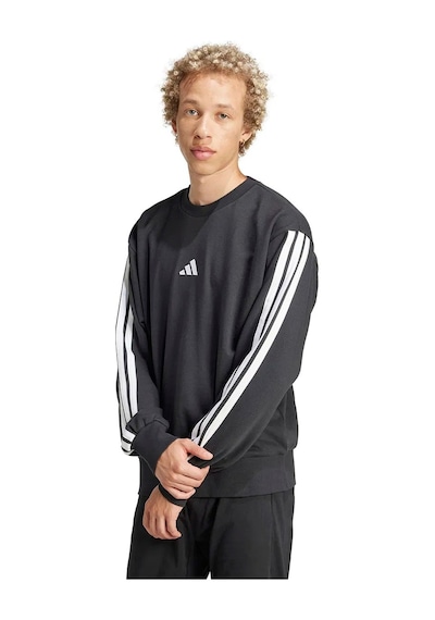 Adidas 3-stripes Erkek Sweatshirt Je6372 Siyah