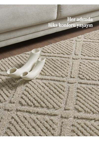 Modern Halı Özel Kesme Halı Salon Halısı Mutfak Halısı Yolluk Kolay Temizlenebilir Halı Bej Halı Bej