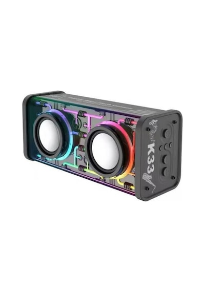 K33 Double Blast Mech Cannon Bluetooth Hoparlör Rgb Aydınlatmalı 16w Süper Güçlü