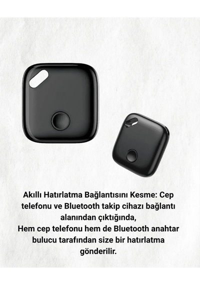 Bluetooth Destekli Akıllı Takip Cihazı Mobil Uygulama Kontrollü Kaybolan Eşyalar İçin Konum