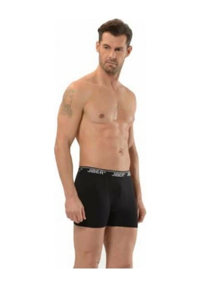 Jiber Erkek Likralı Boxer 6'lı Paket - 156 Siyah