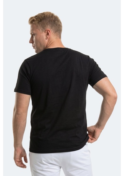 Slazenger Rosalva Jmb Erkek Büyük Beden Siyah Tişört