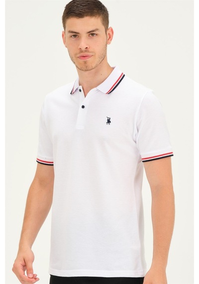 T8594 Dewberry Erkek T-shırt-beyaz Beyaz