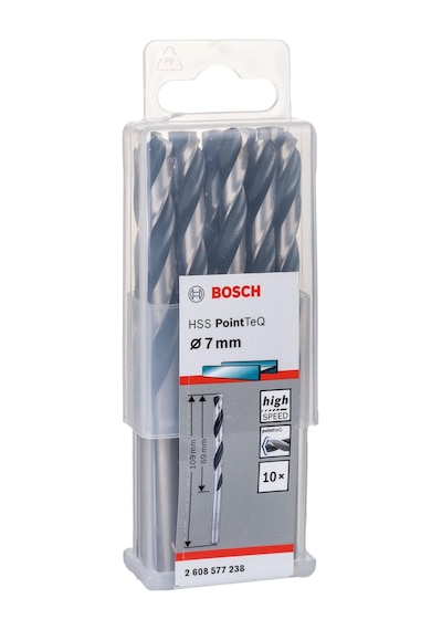 Bosch HSS-PointTeQ 7.0 mm 10'lu Paket Matkap Ucu - 2608577238