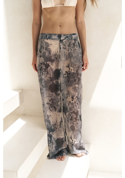 Mai Collection Mai Studios Co. Budiono Transparan Patlı Antrasit Pantolon Antrasit