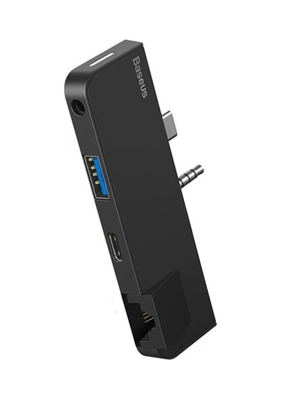 Baseus Multifunctional Hub Surface Go Type-c+audio To Rj45+usb3.0+type-c Data +audio - 5775 Siyah