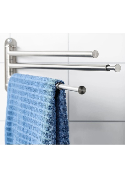 Ikea Brogrund Havluluk 43-63 X 3 X 15 Cm Krom