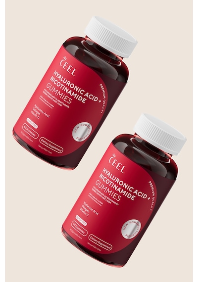 VitaCeel Cilt Vitamini Çiğnenebilir Gummy, Hyaluronic Acid, Vitamin C, Collagen, Zinc, Vitamin E, Biotin 60 Gummies