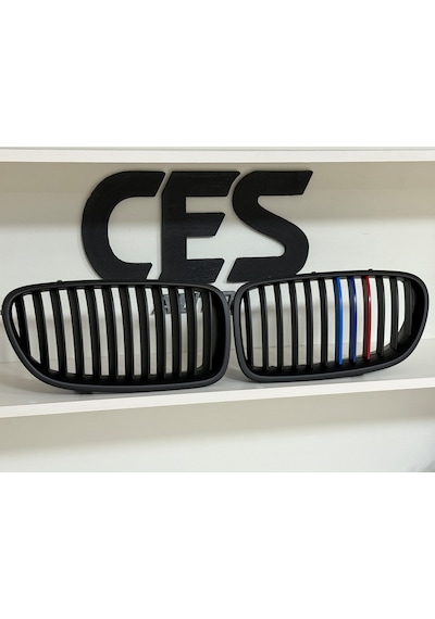 Bmw 5 Serisi F10 Uyumlu Mat Siyah M Renkli Panjur Seti Sıfır 1