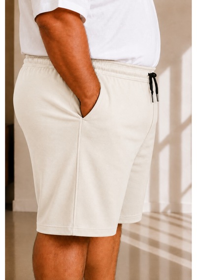 Sngl Tekstil Erkek Büyük Beden Kapri 3xl 4xl 5xl 6xl 7xl 8xl 9xl Ekru