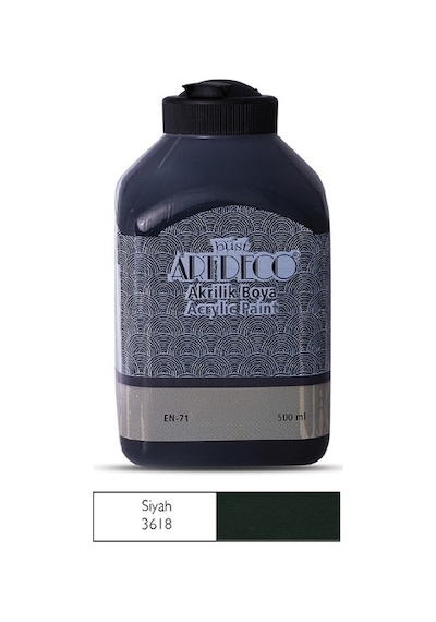 Artdeco Akrilik Ahşap Boyası 500 ML 3618 Siyah