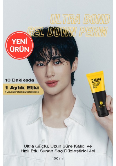 Ultra Güçlü Hızlı & Uzun Süre Etkili Düzleştirici Jel Dashu For Men Premium Ultra Bond Gel Down Perm