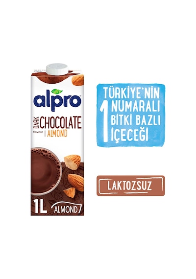 Alpro Bitter Çikolatalı Badem Sütü 1 L