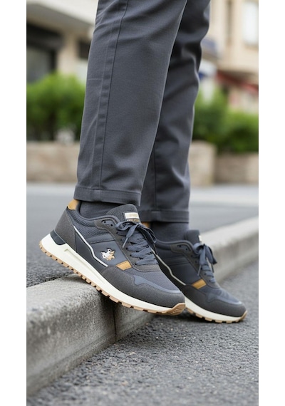 Cem Pekşen Jagulep Stone Ortopedik Taban Erkek Günlük Sneaker Füme