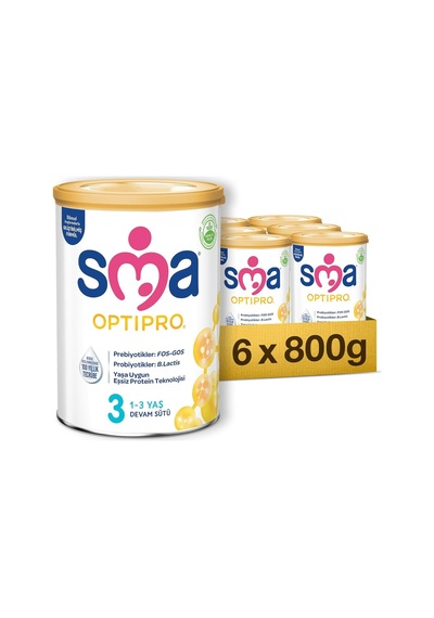 Optipro 3 Devam Sütü 1-3 Yaş, 800 G X 6